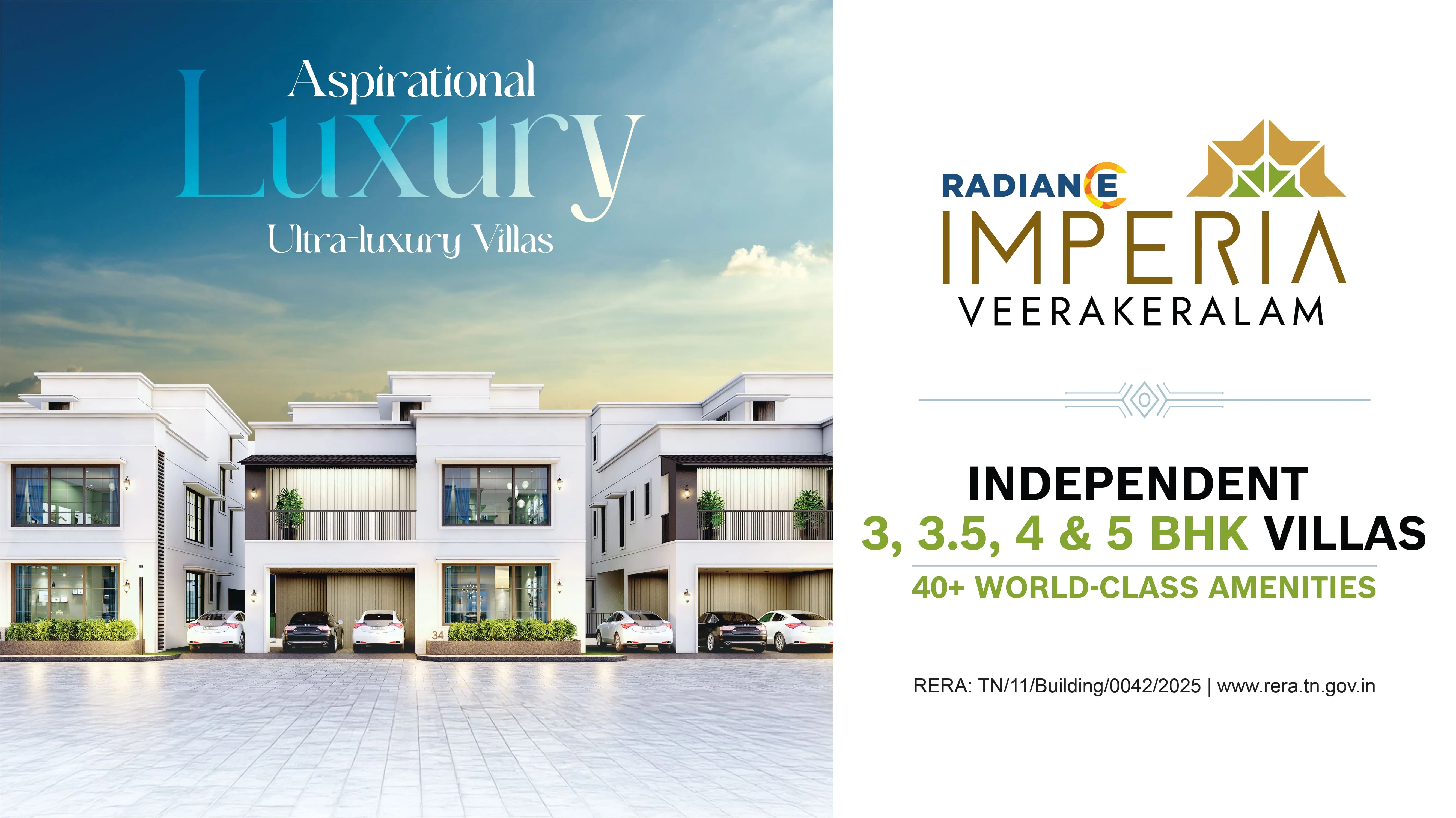 Luxury Villas 3BHK, 4BHK & 5BHK Sales in Coimbatore – Radiance Imperia