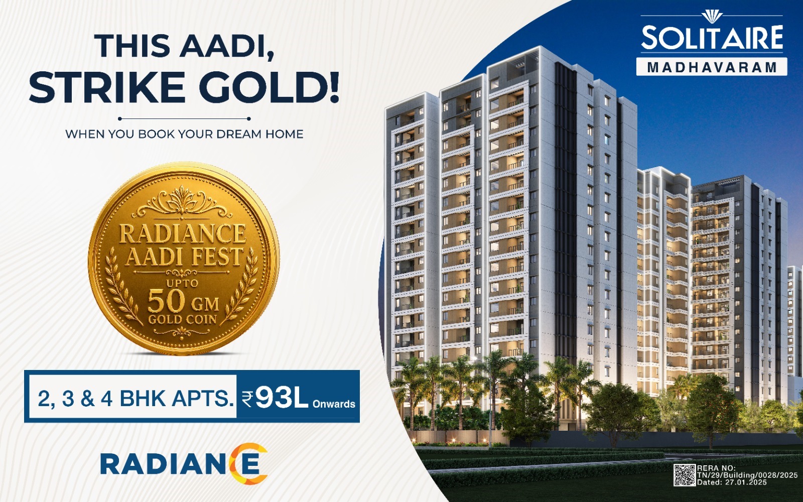 Premium 3 & 4 BHK Flats, Row Villa in Navalur, Chennai - Radiance Edgewood